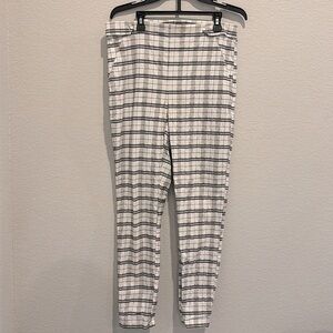 New York Clothing Co. NYCC Plaid Women’s Pull-On Pants Size 10.